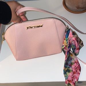 pink Betsy Johnson crossbody bag